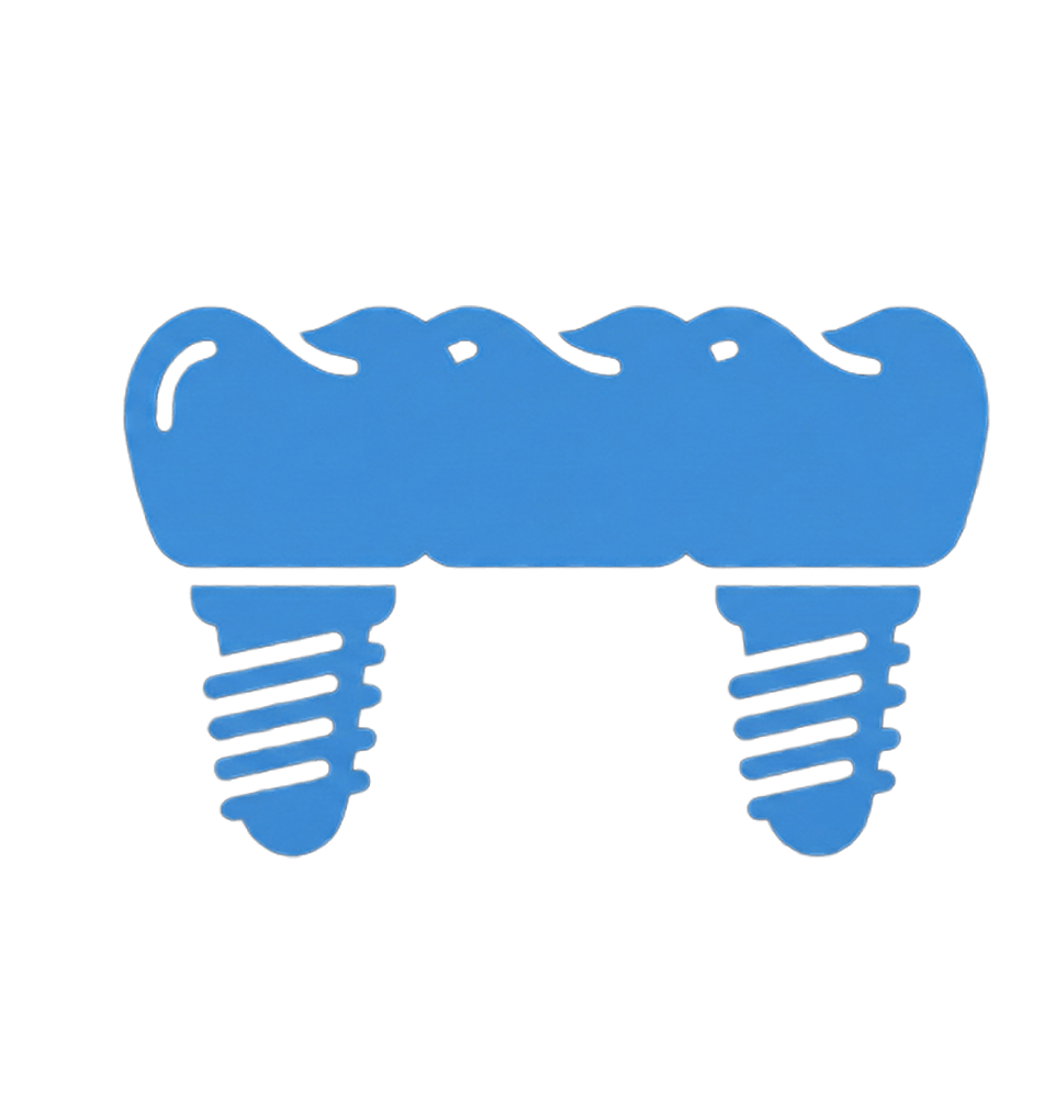 icon of dental implant bridge