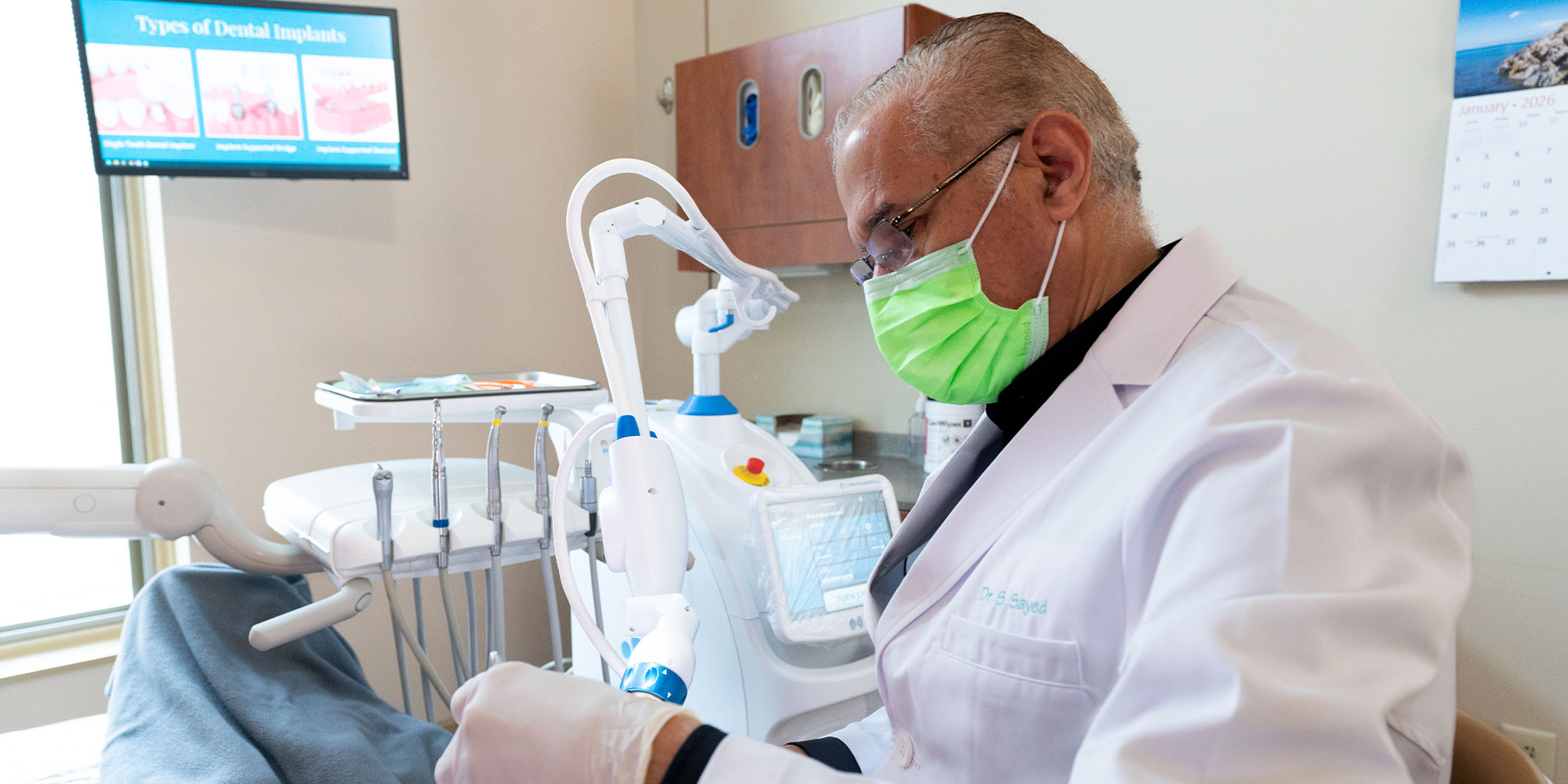 Doctor checking on Patients teeth